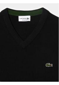 Lacoste Sweter AH1951 Czarny Regular Fit. Kolor: czarny. Materiał: bawełna #4