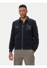 Aeronautica Militare Kurtka bomber 252AM1380UL00902 Granatowy Regular Fit. Kolor: niebieski. Materiał: syntetyk #1