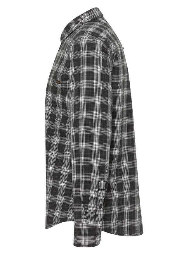 Mustang - Męska Koszula MUSTANG Eastbridge Grunge Check Grey 1015625 12646