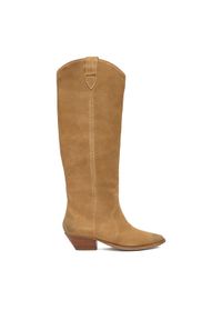 Badura Kowbojki EO-V365-206 Beżowy. Kolor: beżowy. Materiał: zamsz, skóra #1