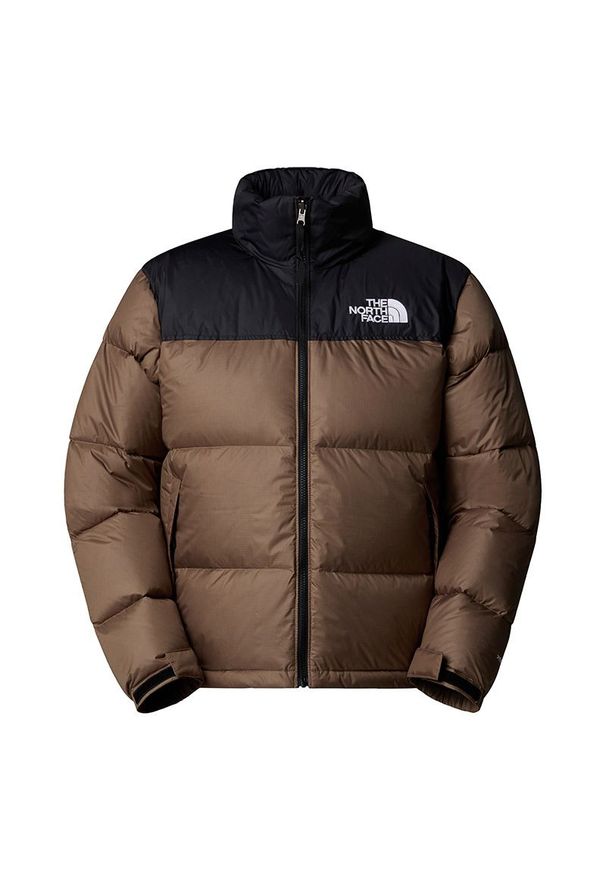 Kurtka męska The North Face 1996 Retro Nuptse 0A3C8DDHL1 - brązowa. Kolor: brązowy. Materiał: nylon, materiał, puch. Styl: retro