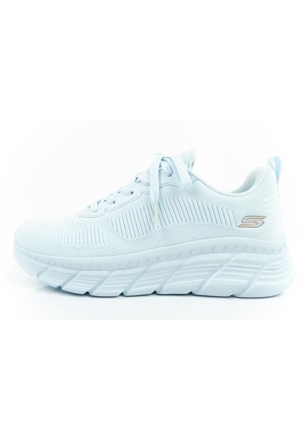 skechers - Buty sportowe sneakersy damskie Skechers Bobs niebieskie. Kolor: niebieski. Sport: fitness