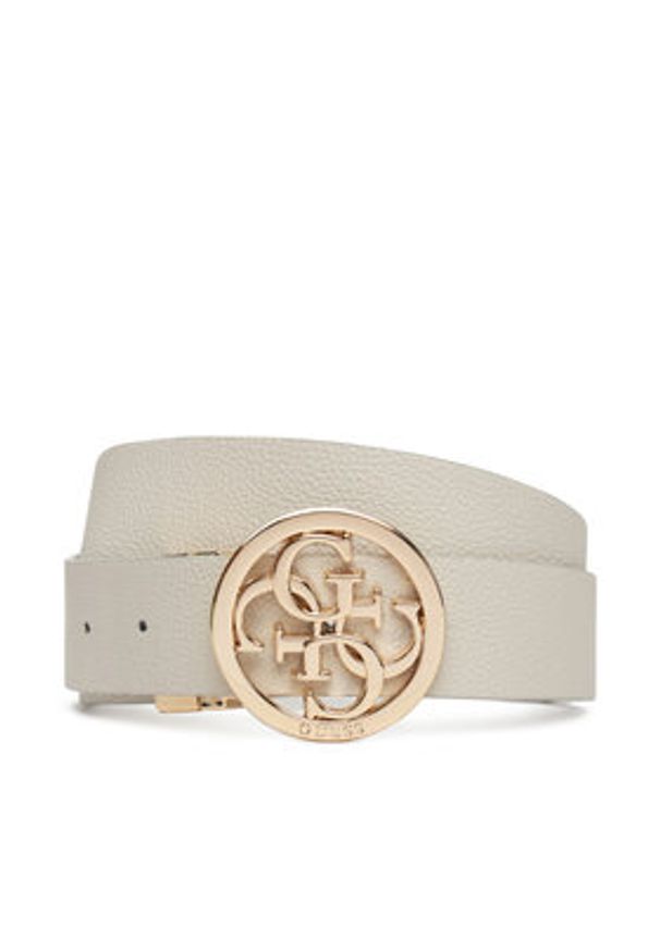 Guess Pasek Damski Noelle BW9166 P4235 Écru. Materiał: skóra