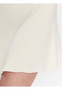 Pinko Sukienka dzianinowa 101227 A0TU Biały Regular Fit. Kolor: biały. Materiał: wiskoza