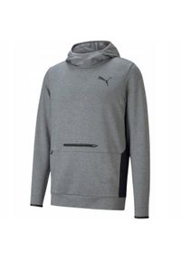 Puma - Męska Bluza Z Kapturem Rtg. Typ kołnierza: kaptur. Kolor: szary