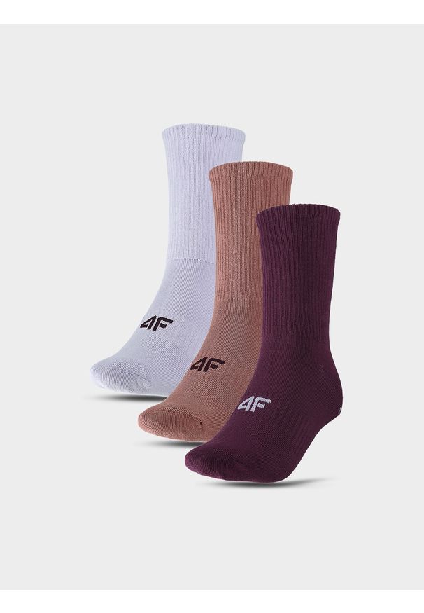 4f - Skarpetki casual za kostkę (3-pack) uniseks - multikolor. Kolor: wielokolorowy. Materiał: bawełna, poliamid, włókno, materiał