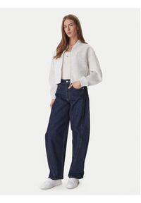 Calvin Klein Bluza LV047AB508 Beżowy Boxy Fit. Kolor: beżowy. Materiał: syntetyk #3