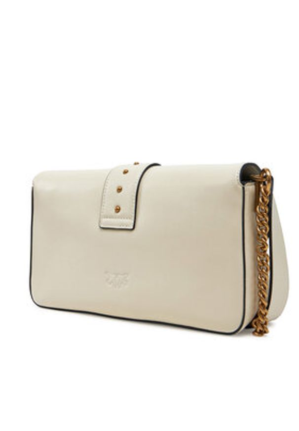 Pinko - PINKO Torebka Love One Mini Slouchy Fl PE 25 PLTT 104340 A0QO Écru. Materiał: skórzane
