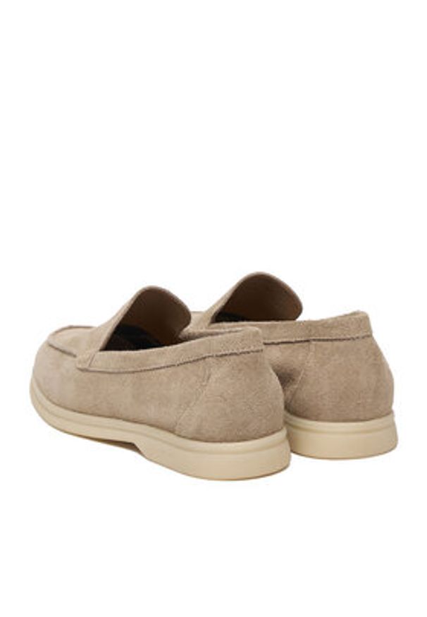 Gino Rossi - GINO ROSSI Mokasyny LORELLA 26220 Beżowy. Kolor: beżowy. Materiał: zamsz, skóra