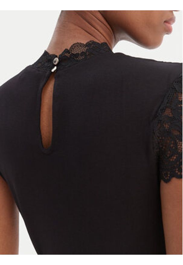 Morgan Bluzka 261-DBODY Czarny Slim Fit. Kolor: czarny. Materiał: syntetyk