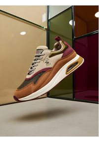 Beverly Hills Polo Club Sneakersy EO-L240061 Beżowy. Kolor: beżowy. Materiał: skóra, zamsz #4