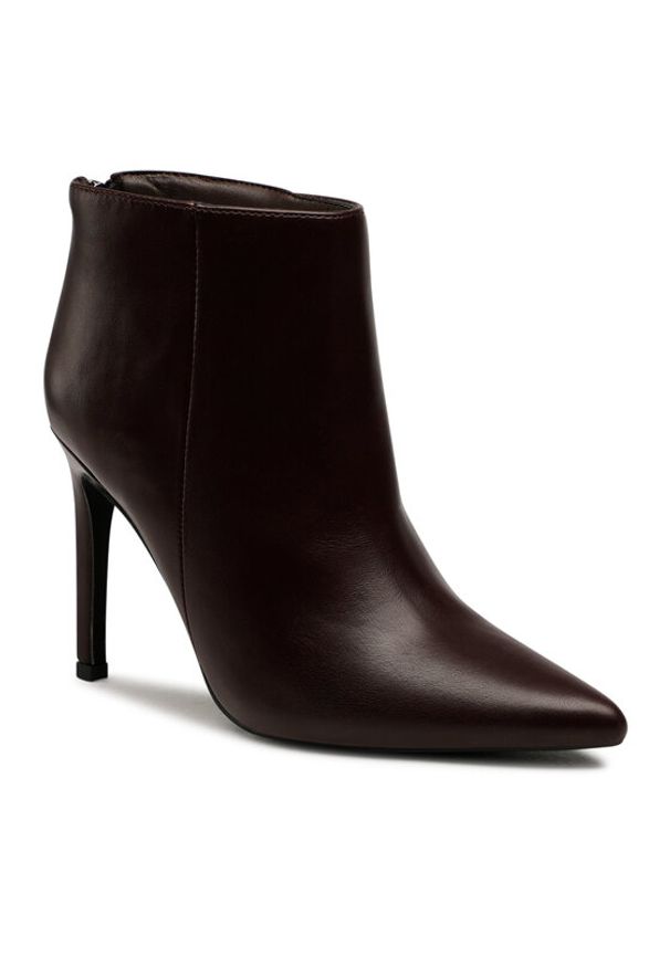 Jenny Fairy Botki LS5629-11 Bordowy. Kolor: czerwony. Materiał: skóra