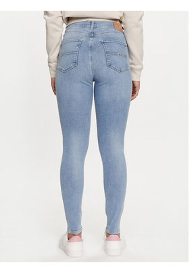 Tommy Jeans Jeansy Sylvia DW0DW19268 Niebieski Skinny Fit. Kolor: niebieski