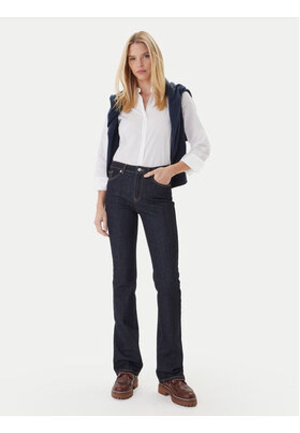 TOMMY HILFIGER - Tommy Hilfiger Jeansy WW0WW46807 Granatowy Bootcut Fit. Kolor: niebieski