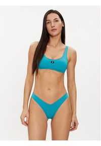 Calvin Klein Swimwear Dół od bikini KW0KW02350 Niebieski. Kolor: niebieski. Materiał: syntetyk