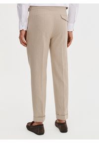 Pako Lorente - PAKO LORENTE - Spodnie męskie w prążek z lnem. Okazja: na co dzień. Materiał: len. Wzór: prążki. Sezon: lato. Styl: casual #3