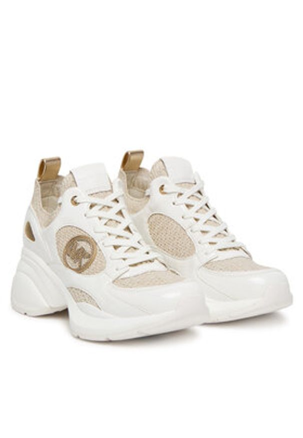 MICHAEL Michael Kors Sneakersy Zuma 43S5ZUFP3D Złoty. Kolor: złoty. Materiał: materiał