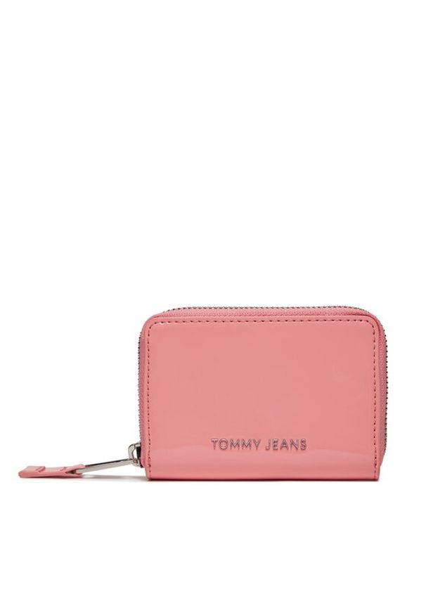 Tommy Jeans Mały Portfel Damski Tjw Ess Must Small Za Patent AW0AW15935 Różowy. Kolor: różowy. Materiał: skóra