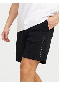 Jack & Jones - Jack&Jones Szorty sportowe Gordon 12248831 Czarny Regular Fit. Kolor: czarny. Materiał: bawełna, syntetyk. Styl: sportowy #6