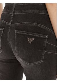 Guess Jeansy W4YA25 D5DY1 Czarny Slim Fit. Kolor: czarny