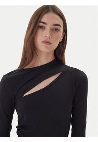 Pinko - PINKO Bluzka Corazon 106085 A308 Czarny Regular Fit. Kolor: czarny. Materiał: syntetyk