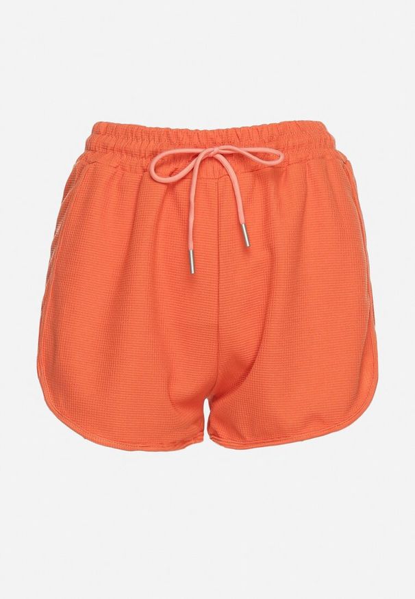 Born2be - Pomarańczowe Bawełniane Szorty Dresowe z Gumką w Pasie Vimarelle. Kolor: pomarańczowy. Materiał: dresówka, bawełna. Sezon: lato