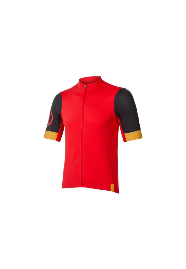 ENDURA - Koszulka rowerowa męska Endura FS260 S/S Std. Kolor: czerwony. Sport: kolarstwo