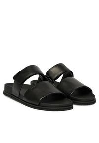 BOSS Klapki Hedrik 50563153 Czarny. Kolor: czarny. Materiał: skóra #5