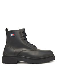 Trzewiki Tommy Jeans. Kolor: czarny