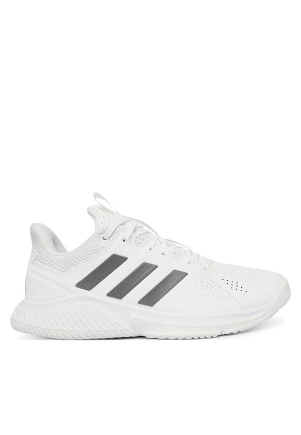 Adidas - adidas Buty halowe Court Flight Shoes KI8047 Biały. Kolor: biały. Materiał: skóra