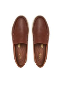 Clarks Mokasyny Bratton Loafer 26181279 Brązowy. Kolor: brązowy. Materiał: skóra #3