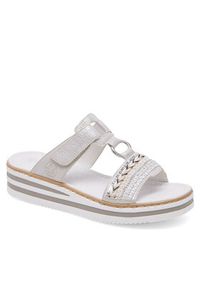 Rieker Klapki V02M6-40 Szary. Kolor: szary. Materiał: skóra, syntetyk #2