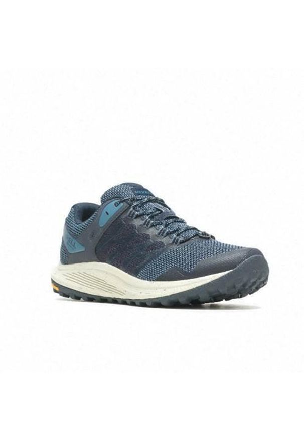 Buty do biegania męskie Merrell Nova 3 Gtx. Kolor: niebieski. Materiał: materiał, syntetyk. Szerokość cholewki: normalna. Sport: bieganie