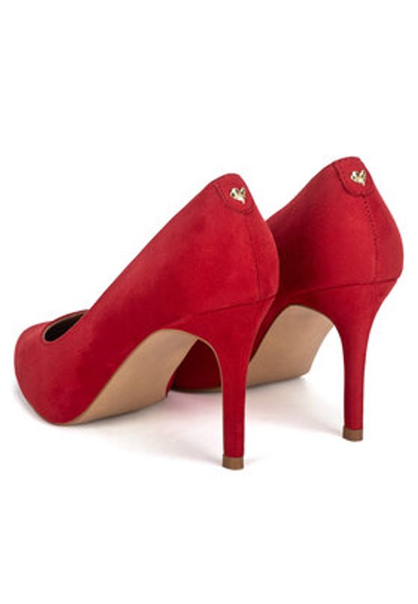 DeeZee Szpilki WYL3660-7 Czerwony. Kolor: czerwony. Materiał: materiał. Obcas: na szpilce
