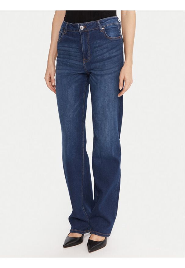 Fracomina Jeansy FP25WV8050D46002 Niebieski Straight Fit. Kolor: niebieski