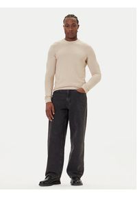 Mustang Sweter Elliot 1016844 Beżowy Regular Fit. Kolor: beżowy. Materiał: bawełna #4