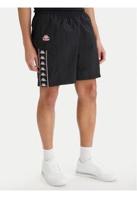 Kappa Szorty sportowe 322B8GW Czarny Comfort Fit. Kolor: czarny. Materiał: syntetyk. Styl: sportowy #1