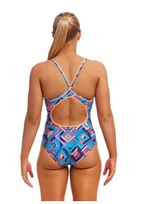 FUNKITA - Strój kąpielowy damski jednoczęściowy na basen plażę Funkita. Kolor: niebieski