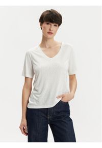 only - ONLY T-Shirt Elise 15257390 Biały Regular Fit. Kolor: biały. Materiał: syntetyk, wiskoza #1