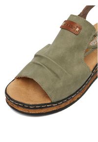 Rieker Sandały CEO-62962-52 Zielony. Kolor: zielony. Materiał: skóra #4