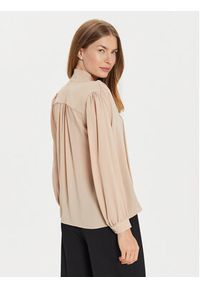 Artigli - ARTIGLI Bluzka ACBL000281 Beżowy Regular Fit. Kolor: beżowy. Materiał: syntetyk #4