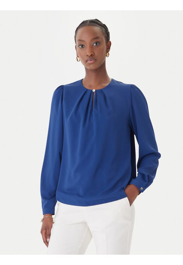 Rinascimento Bluzka CFC0127711003 Niebieski Slim Fit. Kolor: niebieski. Materiał: syntetyk