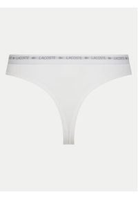 Lacoste Komplet 3 par stringów 8F1341 Kolorowy. Materiał: bawełna. Wzór: kolorowy