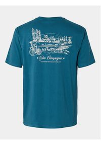 Selected Homme T-Shirt Slhrelaxaries 16094014 Turkusowy Relaxed Fit. Kolor: turkusowy. Materiał: bawełna