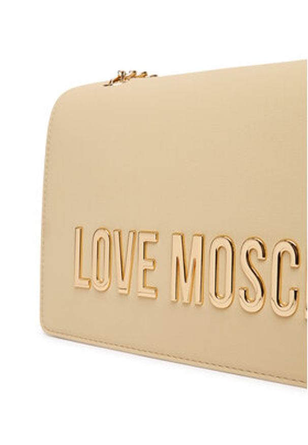 Love Moschino - LOVE MOSCHINO Torebka JC4192PP1OKD0129 Beżowy. Kolor: beżowy. Materiał: skórzane