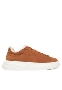 Sneakersy Guess. Kolor: beżowy