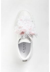 Casadei - Sneakersy damskie skórzane CASADEI. Materiał: skóra #5