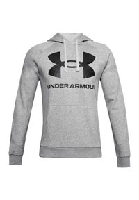 Bluza z kapturem Under Armour Rival Fleece Big Logo. Typ kołnierza: kaptur. Kolor: szary, wielokolorowy, czarny. Sport: joga i pilates #1