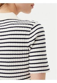 GANT - Gant Sukienka dzianinowa 4502085 Biały Slim Fit. Kolor: biały. Materiał: bawełna