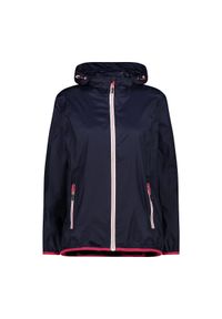 Kurtka przeciwdeszczowa damska z kapturem CMP. Typ kołnierza: kaptur. Kolor: niebieski. Sport: turystyka piesza #1